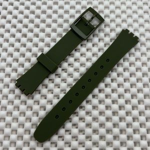 Army Green Watch Band (Strap only) - fits Swatch Lady model